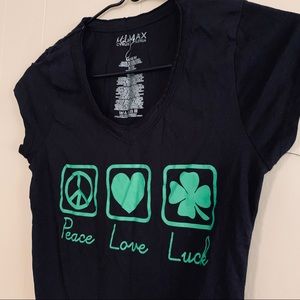 Vintage Miley Cyrus & Max Azria | Peace Love Luck Tee 🍀